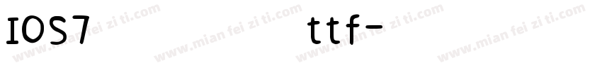 IOS7 系统字体ttf字体转换
